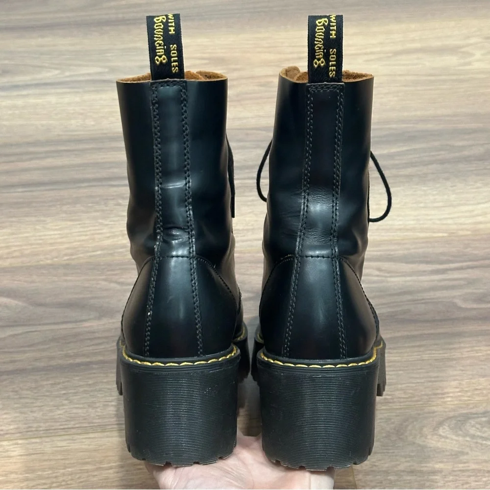 Dr. Martens Leona 7 Hook Boots in Black Size 10 - Picture 6 of 16
